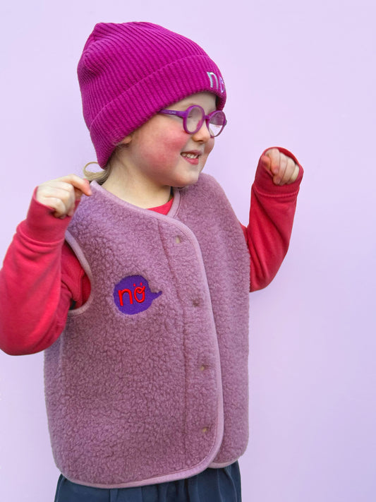 Nö x Alwero Kinderweste Frost Berry