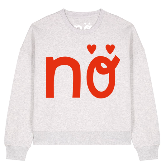 NÖ x Sweater Herz HEATHER