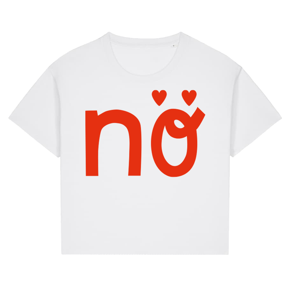 NÖ T-Shirt Herz WEISS