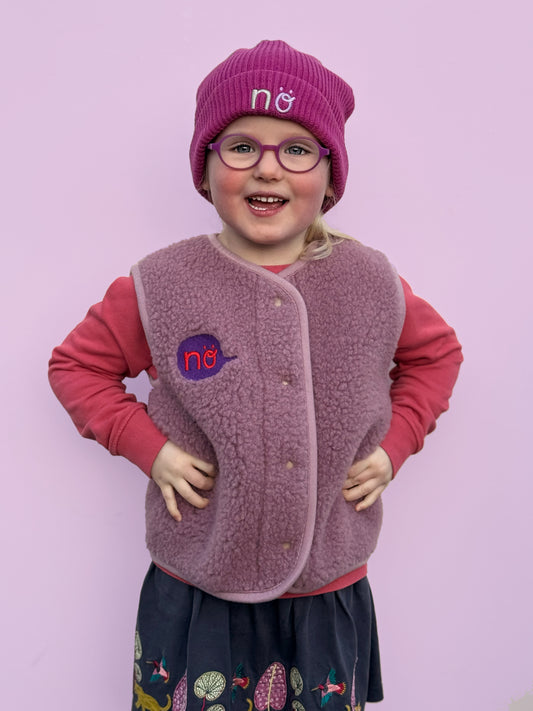 Nö x Alwero Kinderweste Frost Berry
